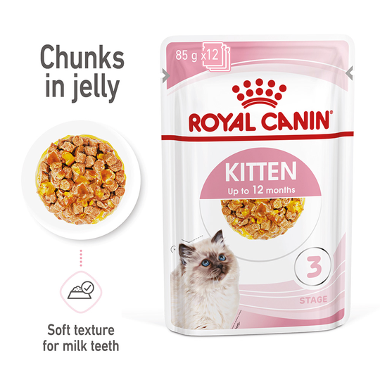 Royal Canin Kitten in Jelly - Saver Pack: 48 x 85g