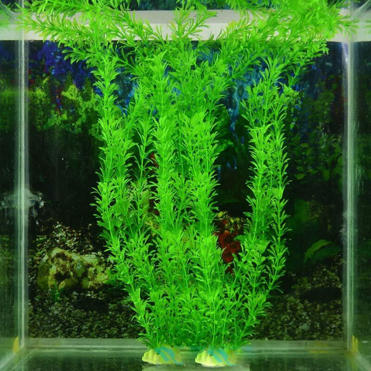 Perle Rare - Aqua Green Plastic Artificial Plants 30cm, Style-12, Plants, 3 Pieces