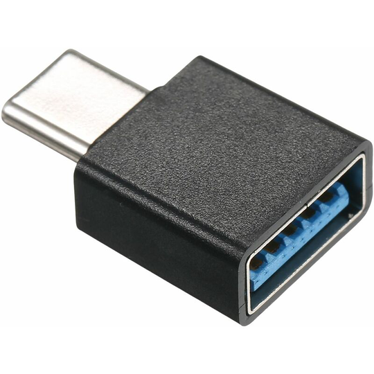 OTG Adapter Type-C to USB2.0 Adapter Portable Type-C Adapter Mini Size Plug and Play Wide Compatibility Black,Black,Type-C - Black,Type-C