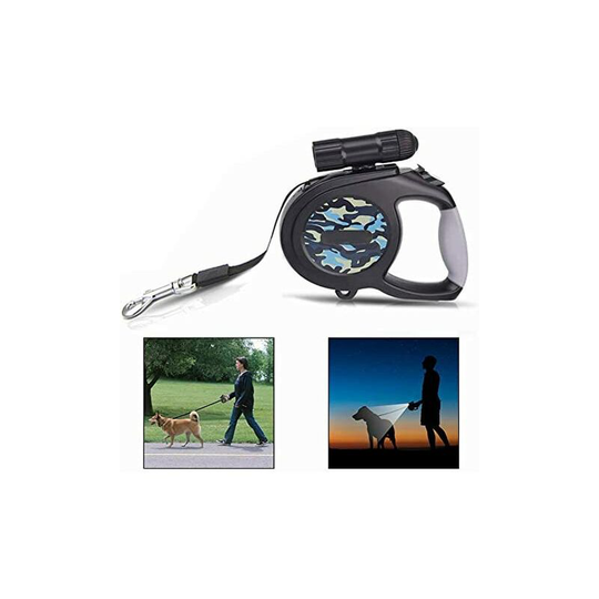 Bearsu - Retractable Dog Leash 8M Retractable Dog Leash with led Light, Automatic Retractable Leash, Suitable for Dogs Weighing Less Than