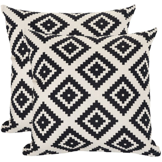 Garden Outdoor Premium Water Resistant Treated Canvas Cotton Filled Cushion (Aztec, 2pk) - Gardenista