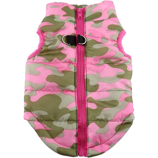 Bearsu - Pet Jacket Warm Coats for Dogs Winter Autumn Warm Cotton Jackets Cat Dog Coat Clothes Pet Clothes Suits (Rose Red, m)