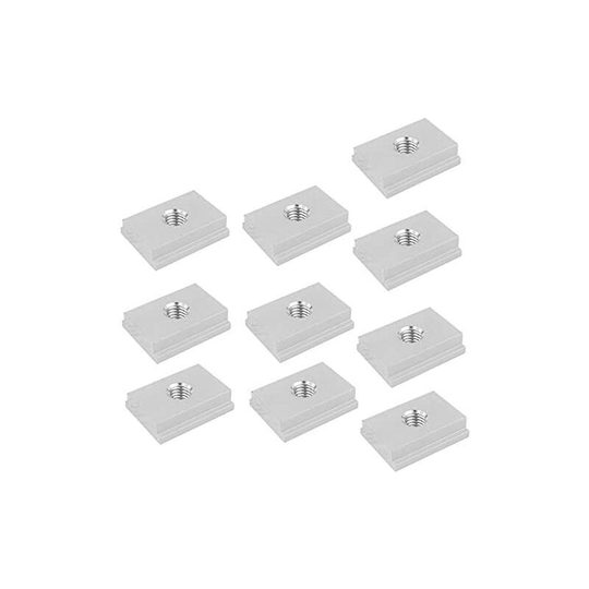 Sliding Slide Nut M8 T-Track Aluminum Alloy Groove Nut For Woodworking Tool Screw Slot Fastener 10 Pieces Soekavia