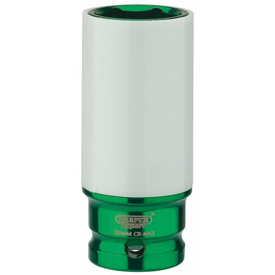 Draper 83033 - 1/2' Sq. Dr. hi-torq® Wheel Nut Socket for Alloy Wheels (23mm)