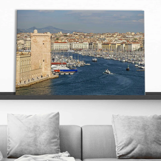 Vieux Port, Marseille, France - Wrapped Canvas Photograph