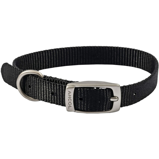 Viva Dog Collar (28cm - 36cm) (Black) - Black - Ancol