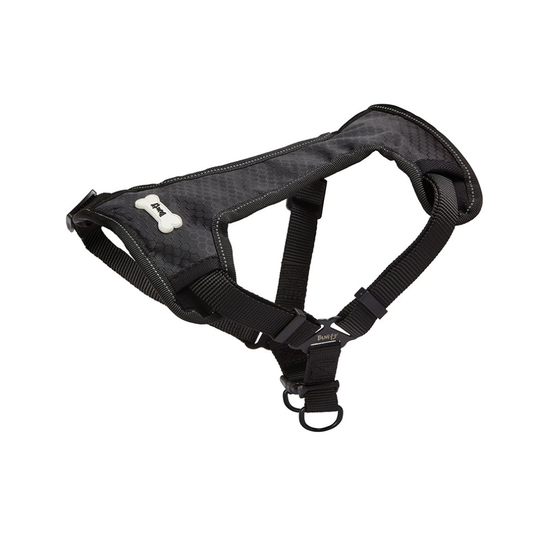(Medium, Black) Bunty Soft Comfortable Breathable Fabric Dog Puppy Pet Adjustable Harness Vest