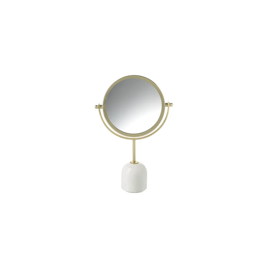 Urmila Metal Framed Freestanding Makeup Mirror in Gold