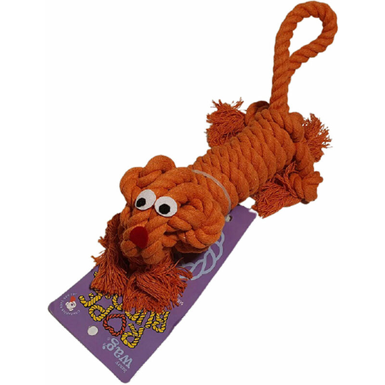 Buddy Sebastian Squirrel Rope Dog Toy (One Size) (Orange) - Orange - Henry Wag