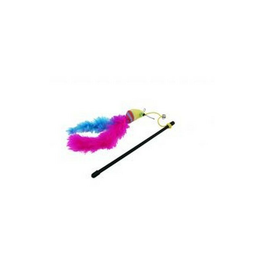 Happy Pet Products - Happy Pet Carnival Mouse Cat Toy (26 x 2.5 x 4cm) (Multicoloured) - Multicoloured