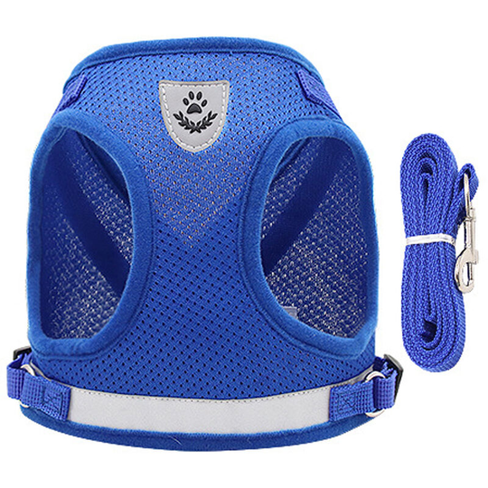 Gdrhvfd - Blue, s Dog Harness And Leash Set For Walking Cat And Small Dog Harness Soft Mesh Puppy Harness Adjustable Cat Harness With Comfort