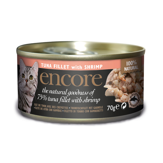 Encore Cat Tin 16 x 70g - Tuna with Shrimp