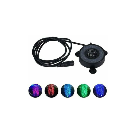 Aquarium Bubble, Aquarium Bubble led Underwater Light Submersible Air Bubble 6 led Bulbs Aquarium Bubble Stone Fish Tank Bubble Decoration (plug)