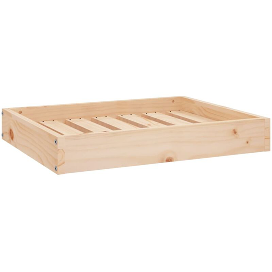 Dog Bed 61.5x49x9 cm Solid Wood Pine Vidaxl Brown