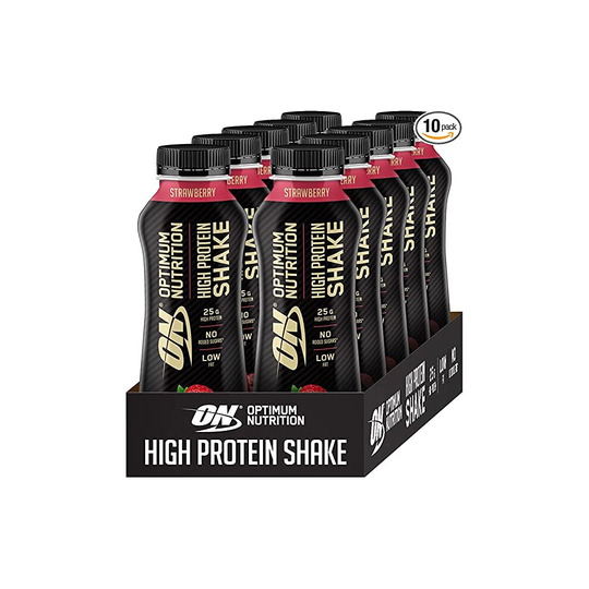 Optimum Nutrition ON High Protein Shake Bottles 10 Shakes, 10x330ml