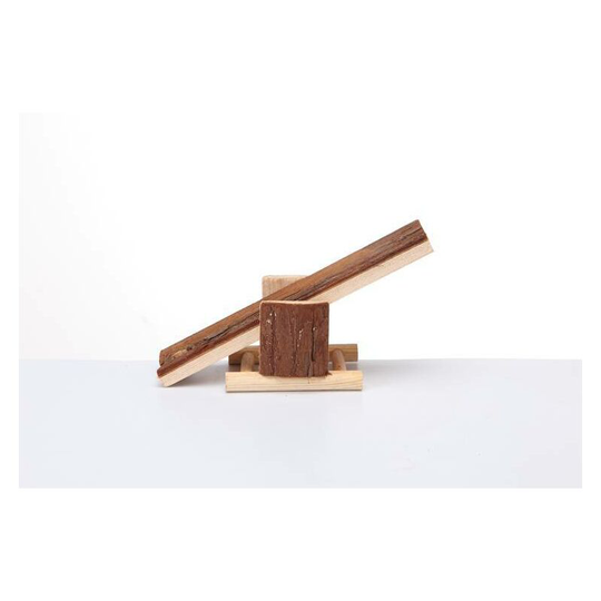 Natural Wooden Seesaw for Small Animal Seesaw Cage Chewing Training Toys Pet Mice Rat Guinea Pig Hamster Rabbit
