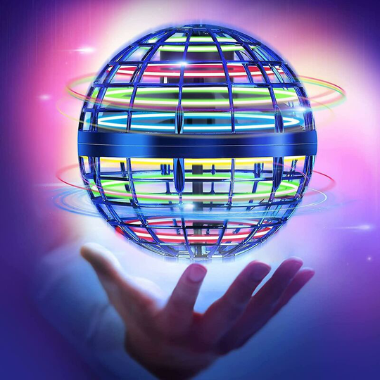 Thsinde - Flying Nebula Orb Toy Built In Rgb Light 360rotating Hover Ball Outdoor Cool Things Toy For Kid Adult Playing,spinner Ufo Drone Blue