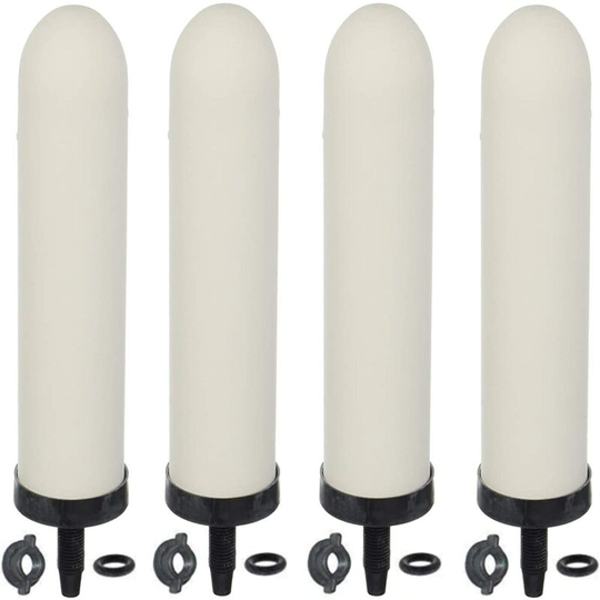 Modou - 4-Pack Replacement Ceramic Water Filters for Water Filtration System