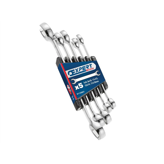 Flare Nut Wrench Set of 5 7x9, 8x10, 11x13, 12x14 & 17x19mm BRIE112501B - Expert
