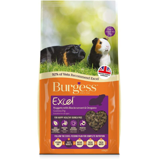 Burgess - Excel Small Pet Food (10kg) (Multicoloured) - Multicoloured