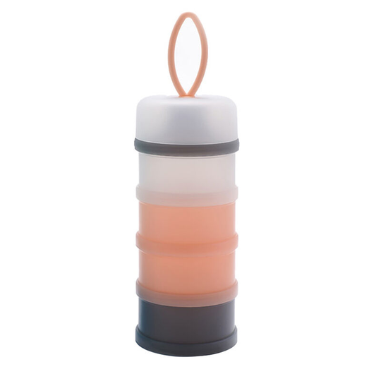 Superseller - Portable 4-Layer Baby Formula Dispenser Travel Baby Milk Powder Container with Carry Handle Storage Container for Snacks Nuts Candy,