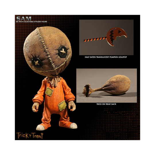 6" TRICK 'R TREAT MEZCO SAM Action Figure Horror Doll PVC Kid Toy