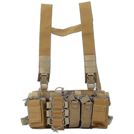 Thsinde - Military Tactical Vest Outdoor Tactical Chest Mount Outdoor Clothing Hunting Cycling Sportswearkhaki