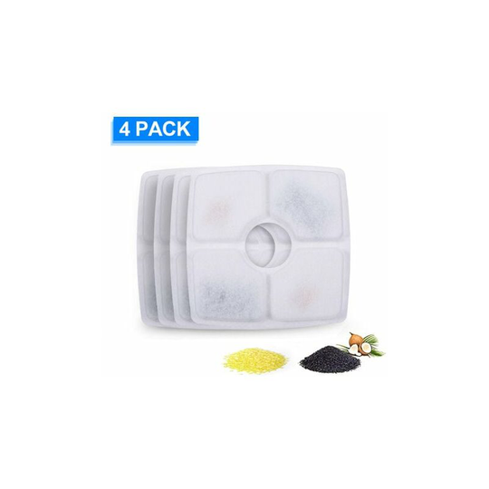 FVO - Replacement Filters For Cat Water Filters 4Pcs