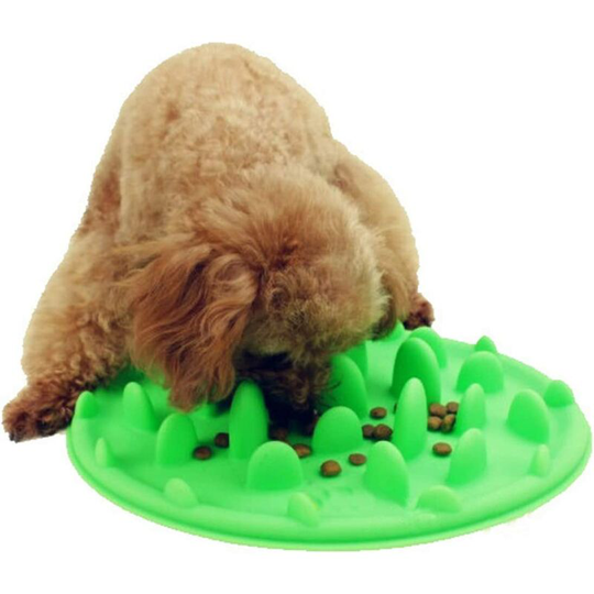 Bpa Free Silicone Non-Slip Non-Glutton Bowl Without Rim Dog Cat Toy for Healthy Eating and Slow Digestion