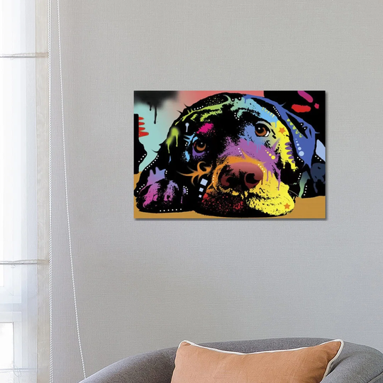Lying Lab by Dean Russo - Graphic Art Print on Canvas