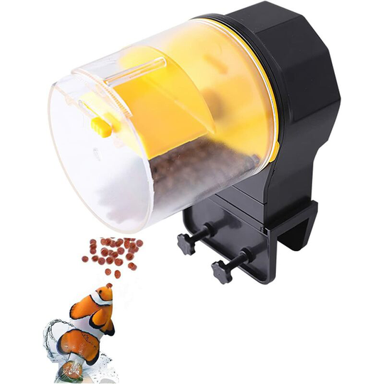 Osqi - Automatic Aquarium Fish Feeder, Moisture-proof Automatic Electric Fish Feeder, Fish Food Dispenser for Holidays and Weekends