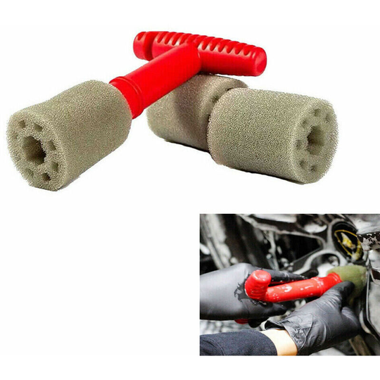 Ilovemilan - Car Wheel Brush Kit Auto Lug Nut Wheel Screw Clean Detailing Brush Cleaning Tool