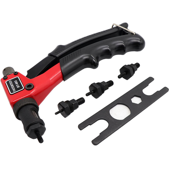 Asupermall - 8in Labor-saving Hand Riveter BT-603 Manual Rivet Machine 200mm Riveting Tools with Nut Dies M-3 M-4 M-5 M-6,model:Multicolor