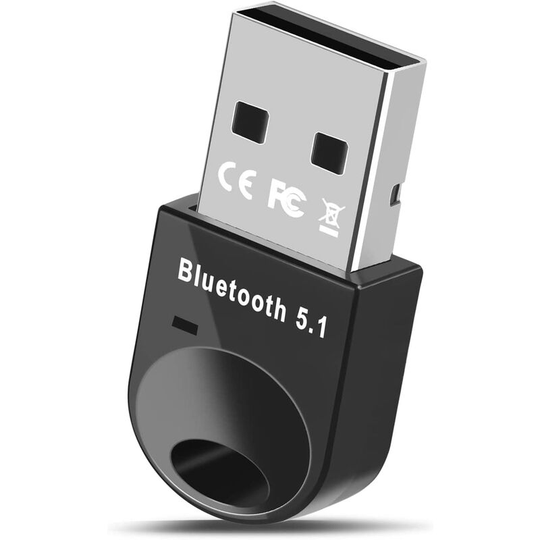 Thsinde - Bluetooth 5.1 Dongle usb Bluetooth Wireless Bluetooth Adapter for Mouse, Keyboard, Speaker, Printer, Compatible with 10/8.1/8/7/XP