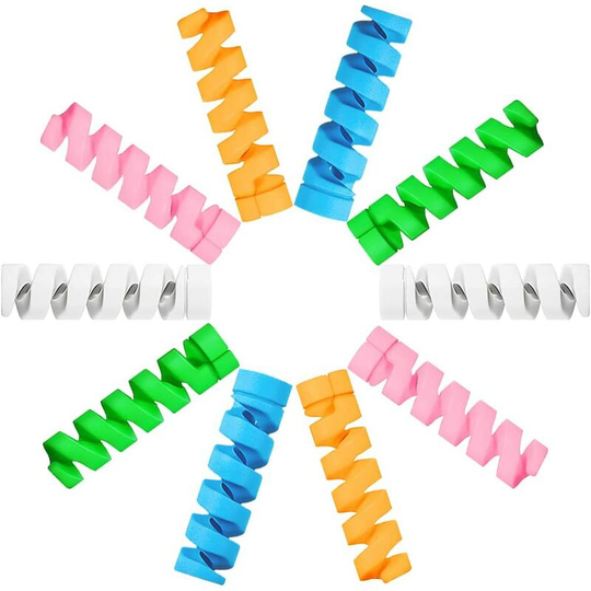 25pcs Charging Cable Protector Soft Silicone Micro USB Protector Mouse Cable Protective Suit