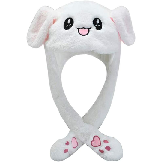 Bunny Ears Hat Plush Bunny Hat Movable Ear Rabbit Hat Cute Bunny Plush Hat Plush Animal Ear Hat Movable Hat Plush Bunny Animal Hat Great gift for