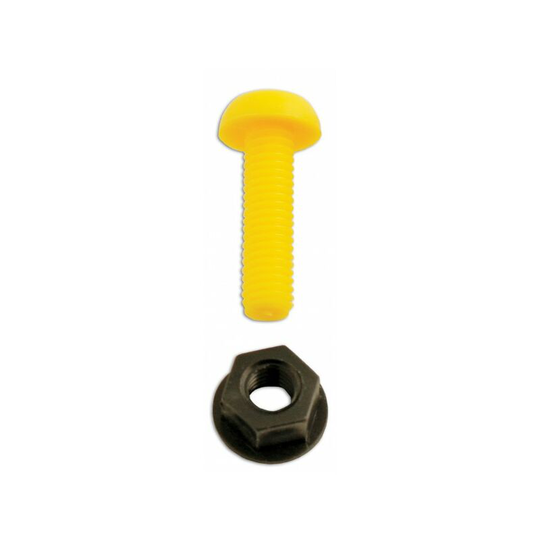Number Plate Plastic Nut & Screw - Yellow - PWN085 - Wot-nots