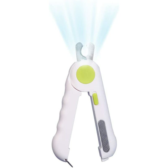 Bearsu - Cat Nail Clipper Scissors Stainless Steel led Lights and Transparent Deflector Dog Grooming Nail Clippers Pet Scissors Professional Dog Nail