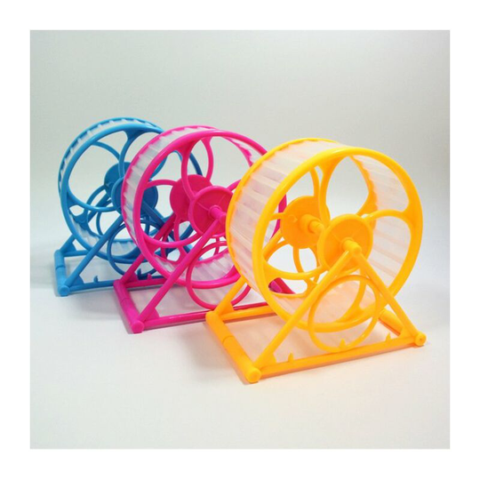 Perle Rare - Metal Surface Hamsters Exercise Wheel Set of 3 Pieces - Random Color
