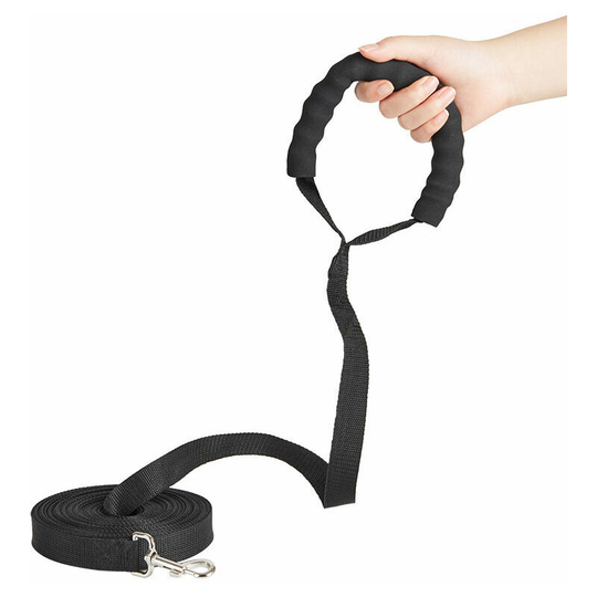 Dog Training Leash Long Dog Leash with Padded Handle for Small to Large Dogs -10M, Black