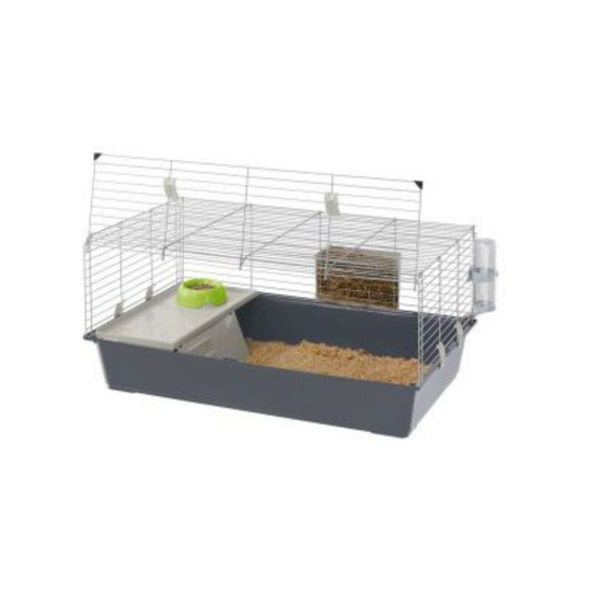 Ferplast Rabbit 100 Cage (One Size) (Grey) - Grey