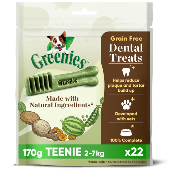 Greenies Grain-Free Dental Care Snacks 170g - Teenie (22 Snacks)