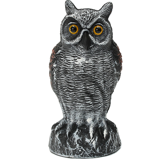 Lbtn - Fake Owl Bird Repeller Hunting Shooting Decoy Deterrence