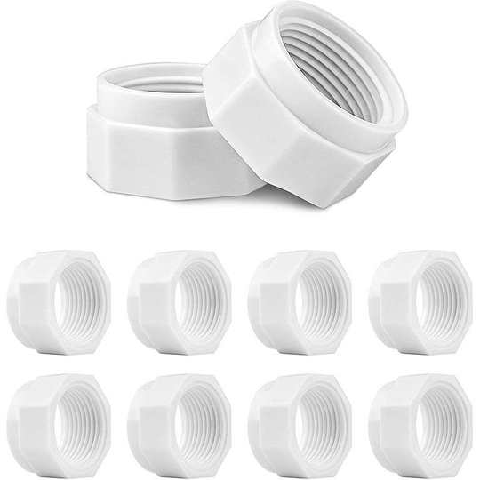 D15 Nut for Poor Pipe Compatible with Polaris 280 380 180 Robot Pool Fund Cleaner D-15 (10 pieces)