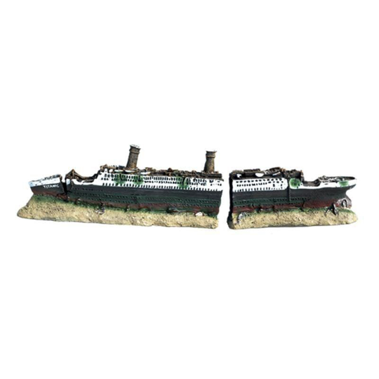 Benobby Kids - Titanic Lost Wrecked Boat Ship Aquarium Decoration Ornament Wreck Ornaments