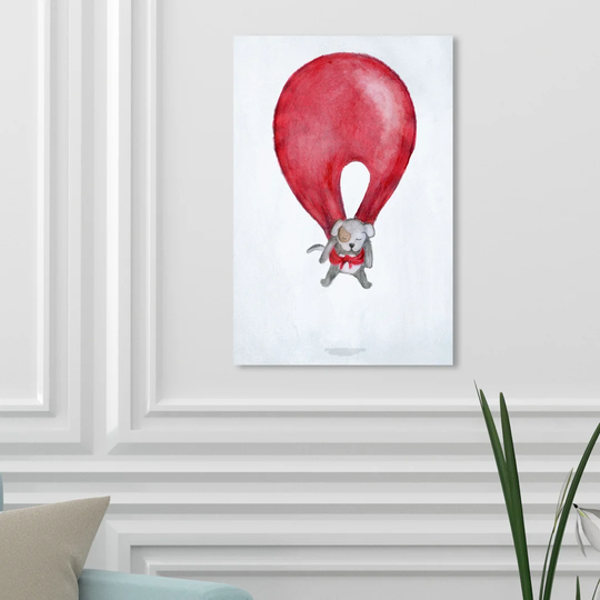 'Puppy' Graphic Art on Wrapped Canvas