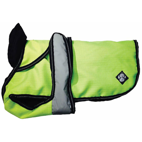 Ultimate 2-in-1 Hi-Vis Dog Coat (35cm) (Yellow) - Yellow - Danish Design
