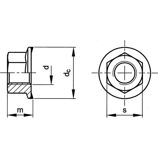 Qualfast - M14 Tooth Flange Hex Nut bzp (8)- you get 25