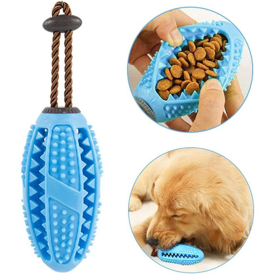 Dog Toothbrush Stick, Dog Toy Ball Dog Ball With Dental Care Natural Rubber Toys Tooth Cleaning Toys