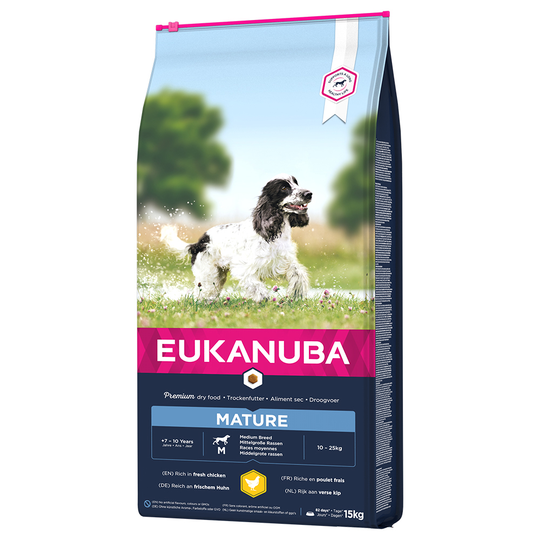 Eukanuba Thriving Mature Medium Breed Chicken - 15kg